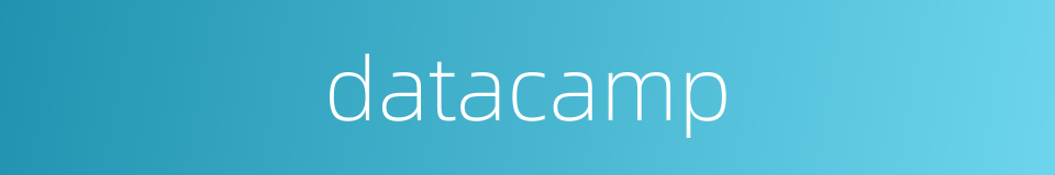 datacamp的同义词
