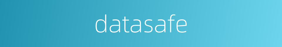 datasafe的同义词