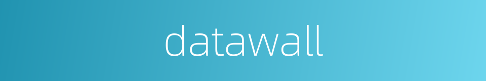 datawall的同义词