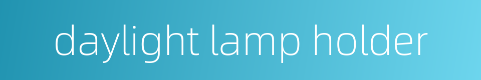 daylight lamp holder的同义词