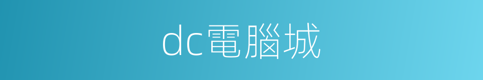 dc電腦城的同義詞