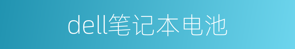 dell笔记本电池的同义词