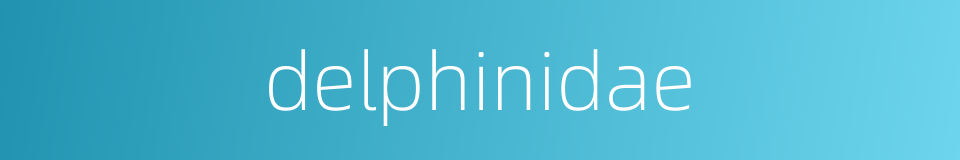 delphinidae的同义词