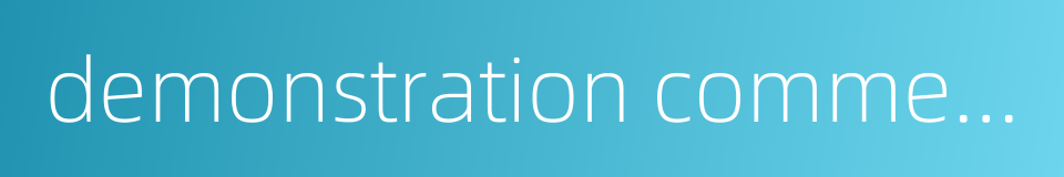 demonstration commercial的同义词