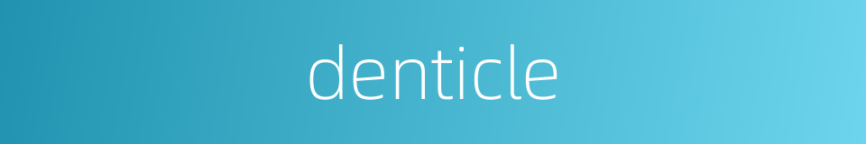 denticle的同义词