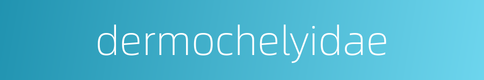 dermochelyidae的同义词