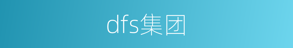 dfs集团的同义词