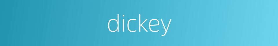 dickey的同义词