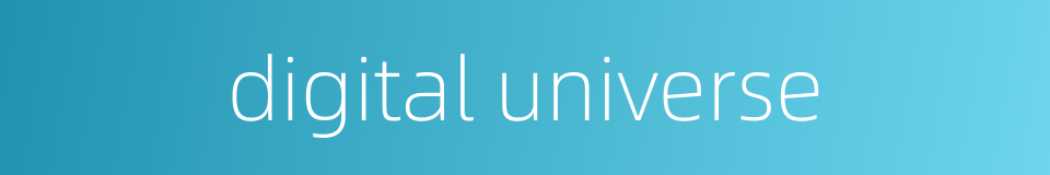digital universe的同义词