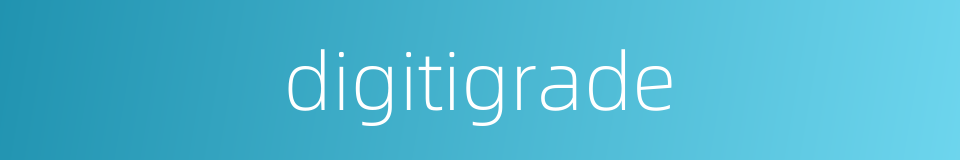 digitigrade的同义词