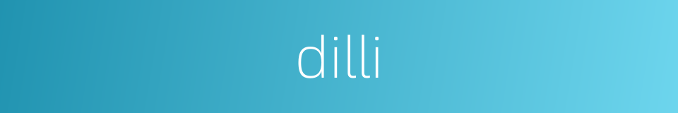 dilli的同义词
