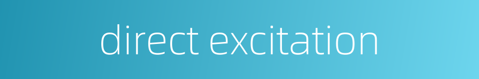 direct excitation的同义词