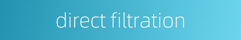 direct filtration的同义词
