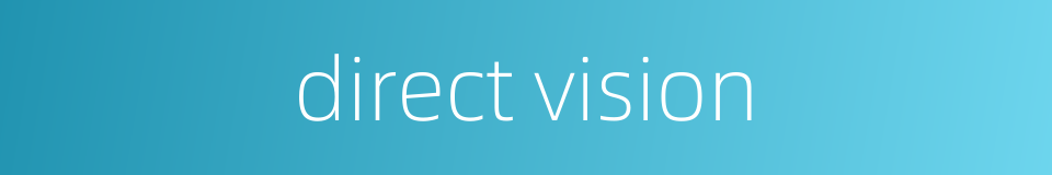 direct vision的同义词