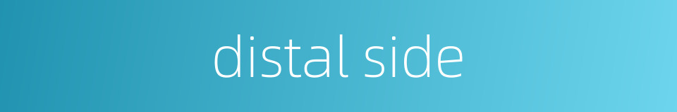 distal side的同义词