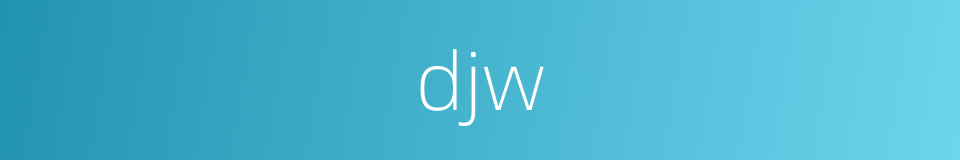djw的同义词