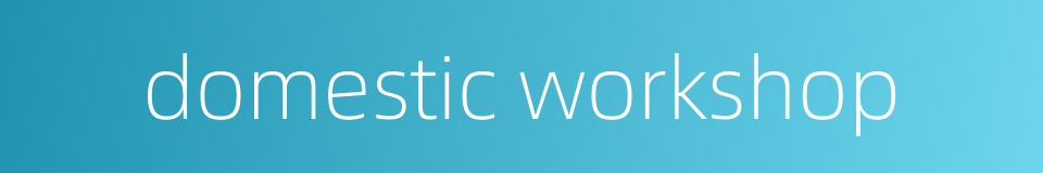 domestic workshop的同义词