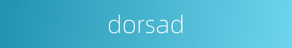 dorsad的同义词