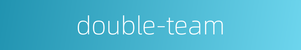 double-team的同义词