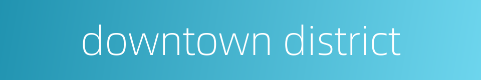 downtown district的同义词