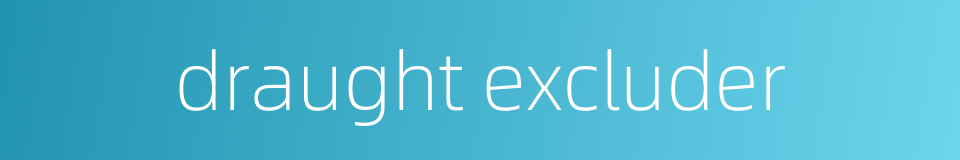 draught excluder的同义词