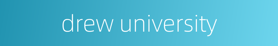 drew university的同义词