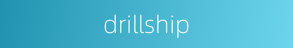 drillship的意思