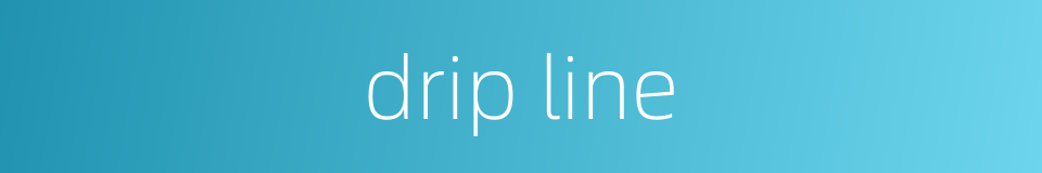 drip line的同义词
