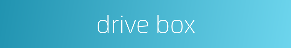 drive box的同义词