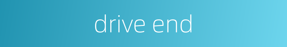 drive end的同义词