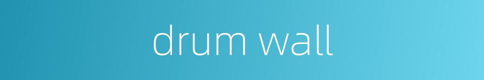 drum wall的同义词