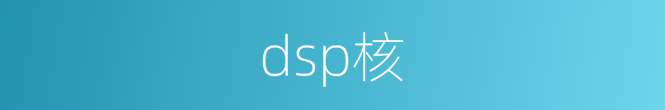 dsp核的同义词