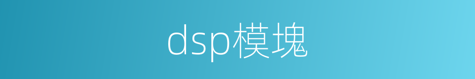 dsp模塊的同義詞