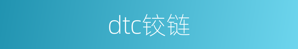 dtc铰链的同义词