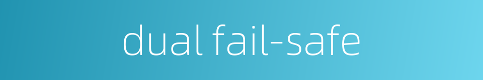 dual fail-safe的同义词