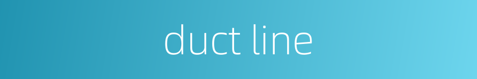 duct line的同义词