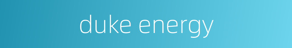 duke energy的同义词