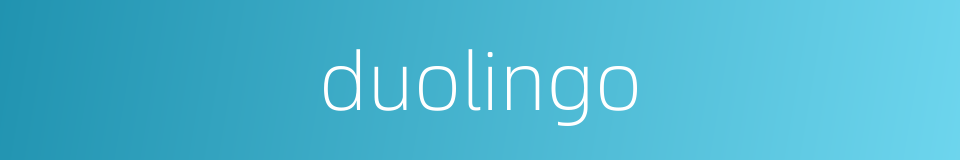 duolingo的同义词