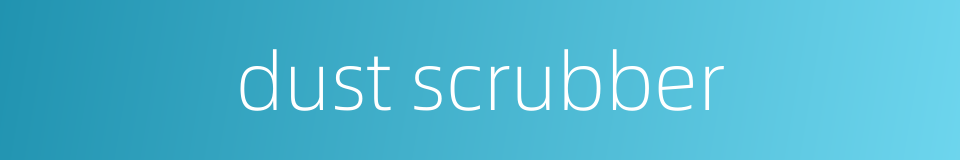 dust scrubber的同义词