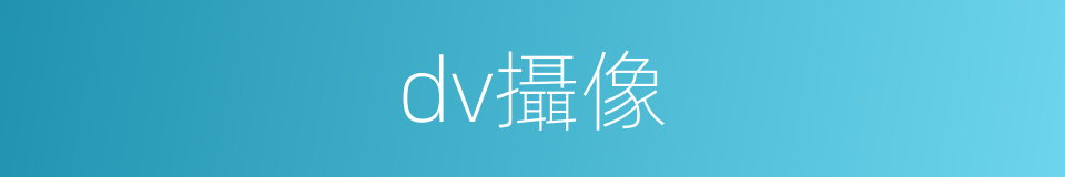 dv攝像的同義詞