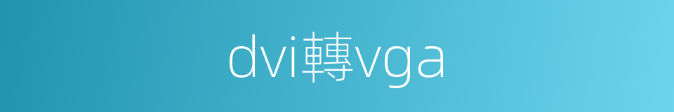 dvi轉vga的同義詞