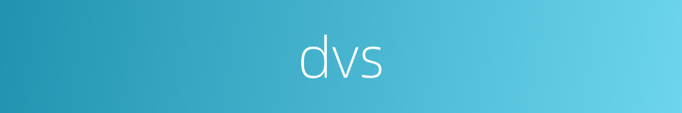 dvs的同义词