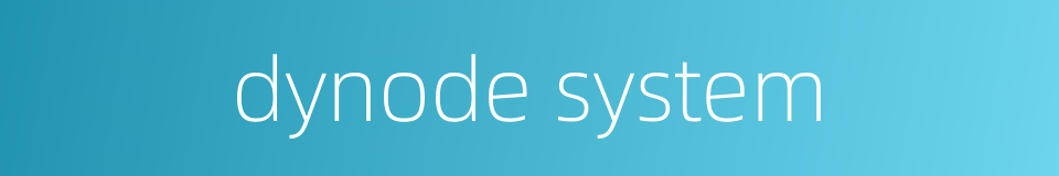 dynode system的同义词