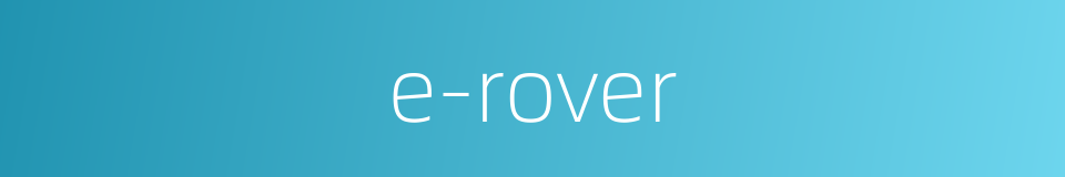e-rover的同义词