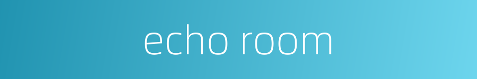 echo room的同义词