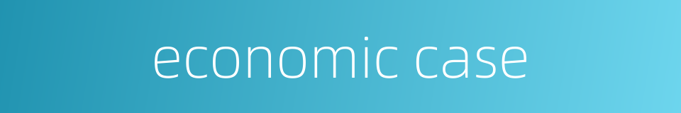 economic case的同义词