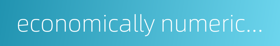 economically numerical control machines的同义词