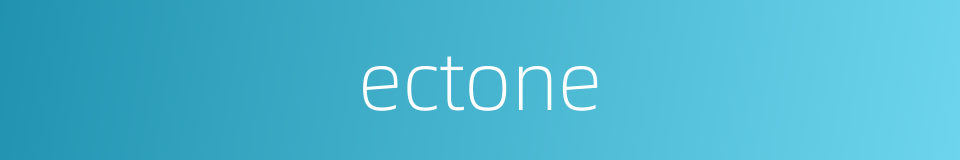 ectone的同义词