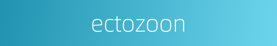 ectozoon的同义词