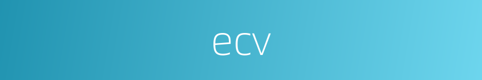 ecv的同义词